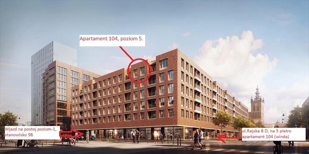 Apartament Champagne Gdańsk Exteriör bild